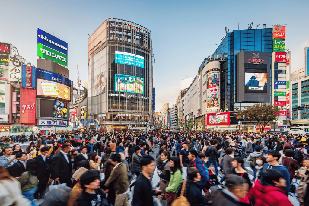 Classic travel has changed. Now favourite destinations are over crowded like this busy Tokyo street
